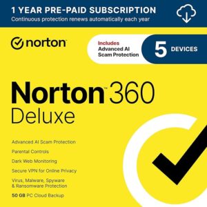 Norton 360 Deluxe 2025,5 Devices